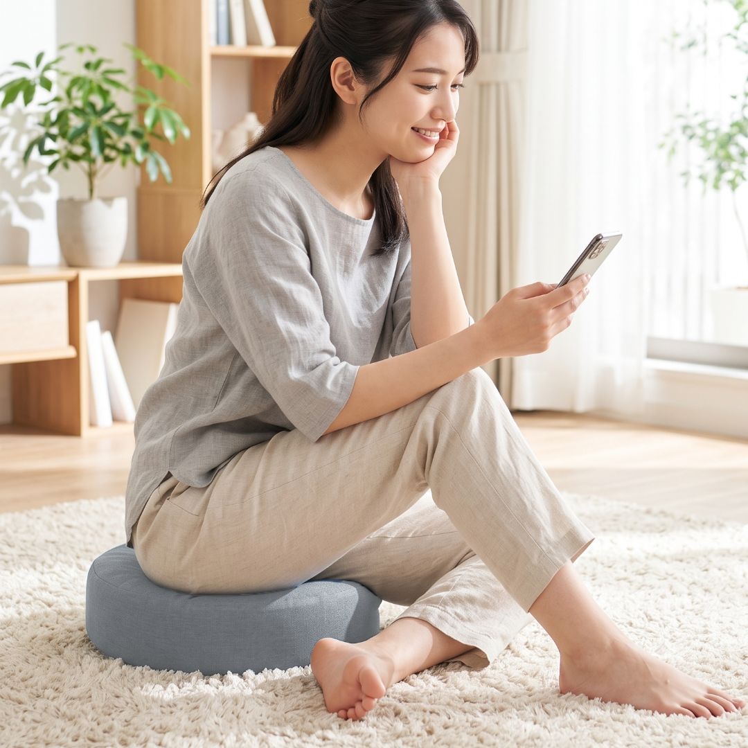 あぐらや床座りの腰掛けに